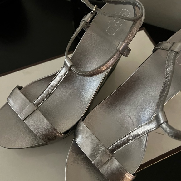 Coach Pattern Wedge Sandals - Picture 2 of 4